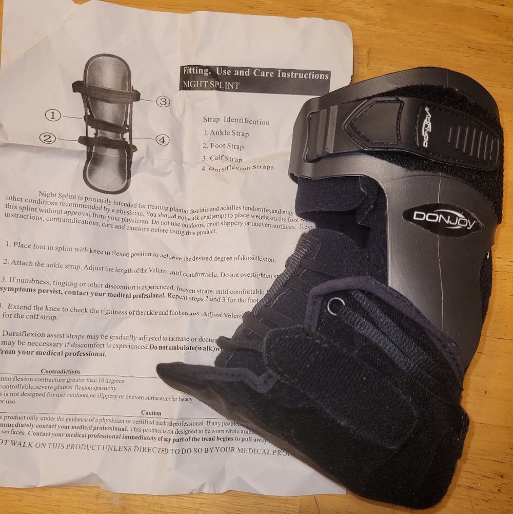 DonJoy Night Splint Brace Size Small RIGHT FOOT